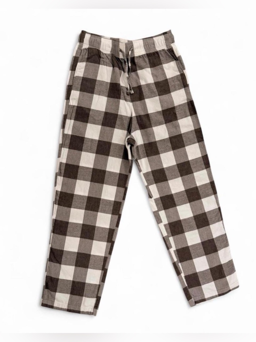 Hollister Brown and Cream Buffalo Check Women Pajama Bottoms